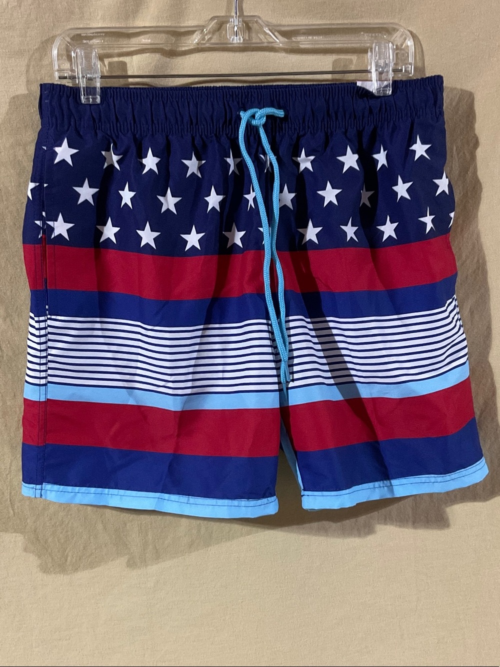 Celebrate Patriotic Size M Swim Trunks